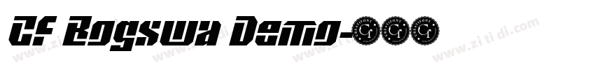 CF Bogswa Demo字体转换